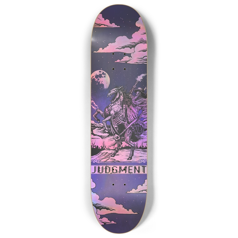 "Judgement card" Skate deck