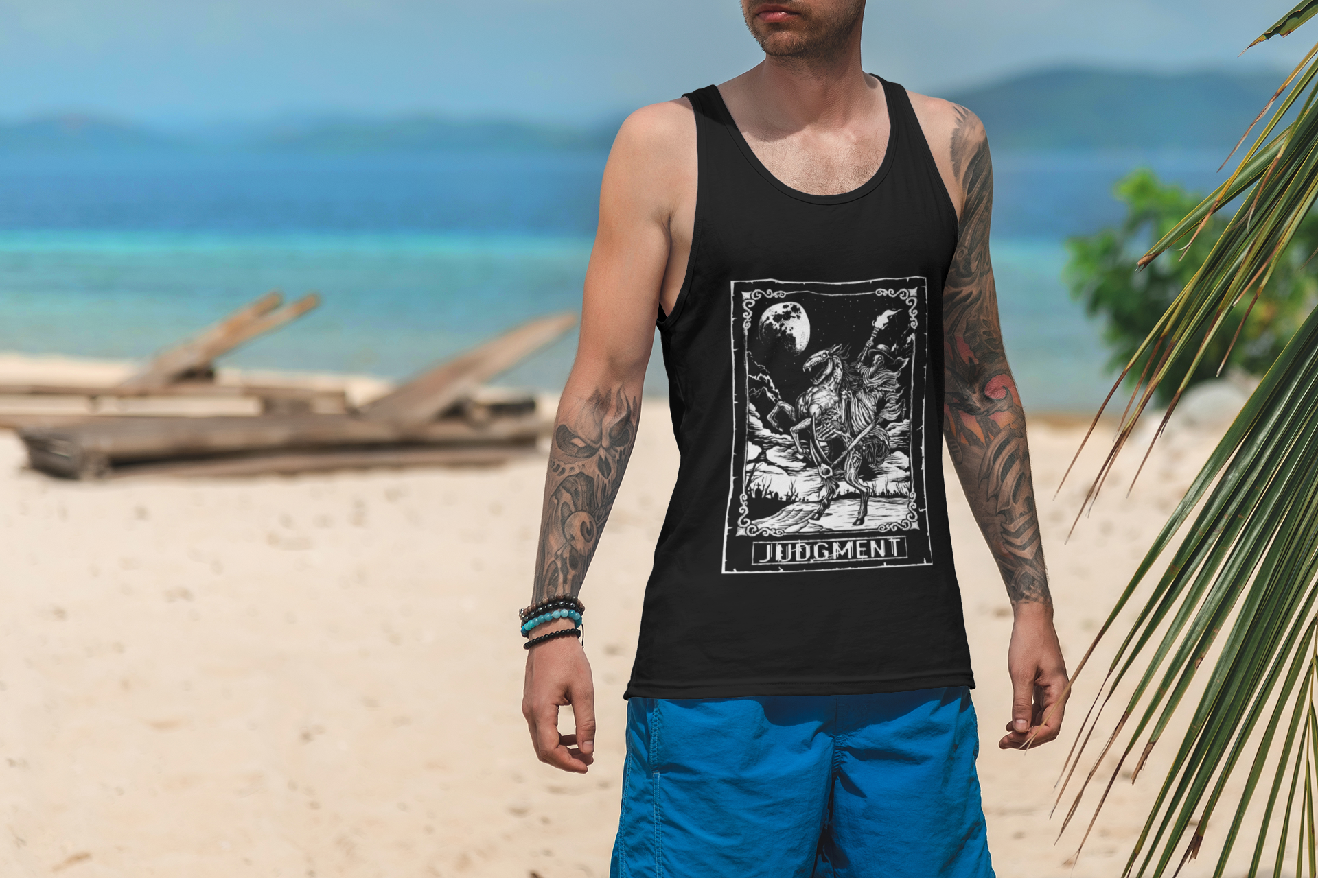 "Judgement Tarot Card "Unisex Heavy Cotton Tank Top