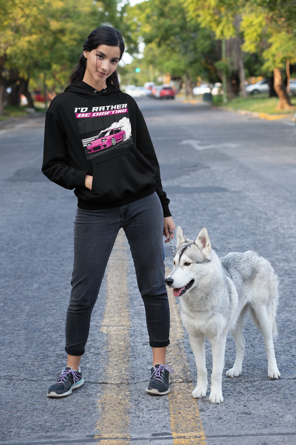 "I'd Rather Be Drifting"  Hooded Sweatshirt