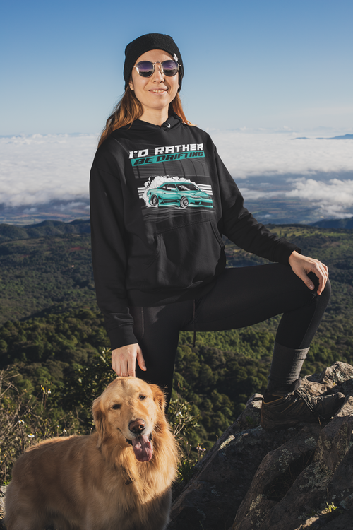 "I'd Rather Be Drifting" Hooded Sweatshirt